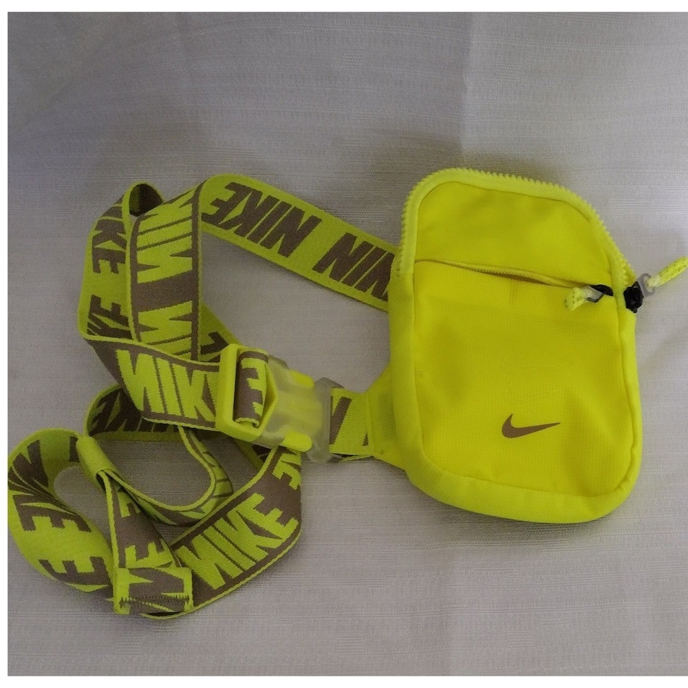 Nike Mini Adjustable Sling Crossbody Shoulder Bag 5x7-Lime Green